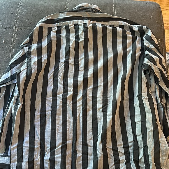 Vintage 80’s black and gray Impact Button-Up Shirt. - Picture 4 of 4